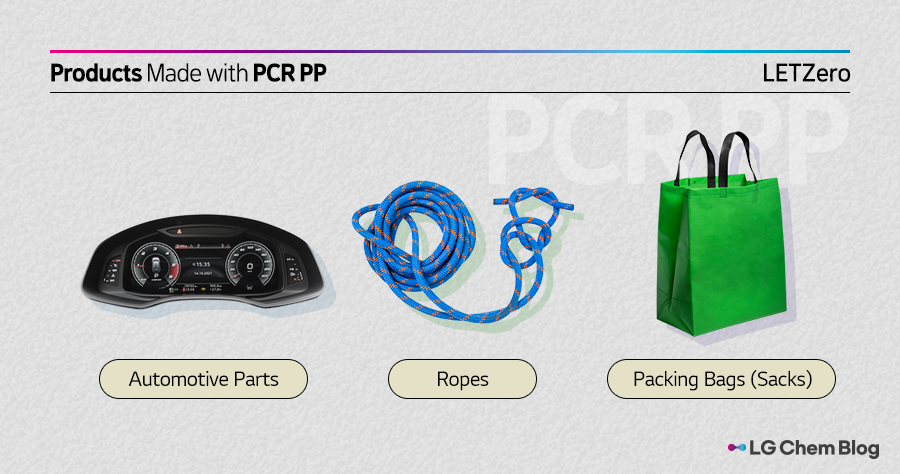 Products made with PCR PP