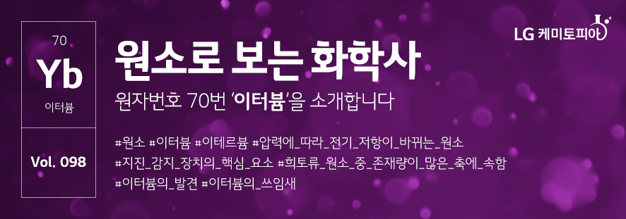 원소로 보는 화학사 이터븀을 소개합니다